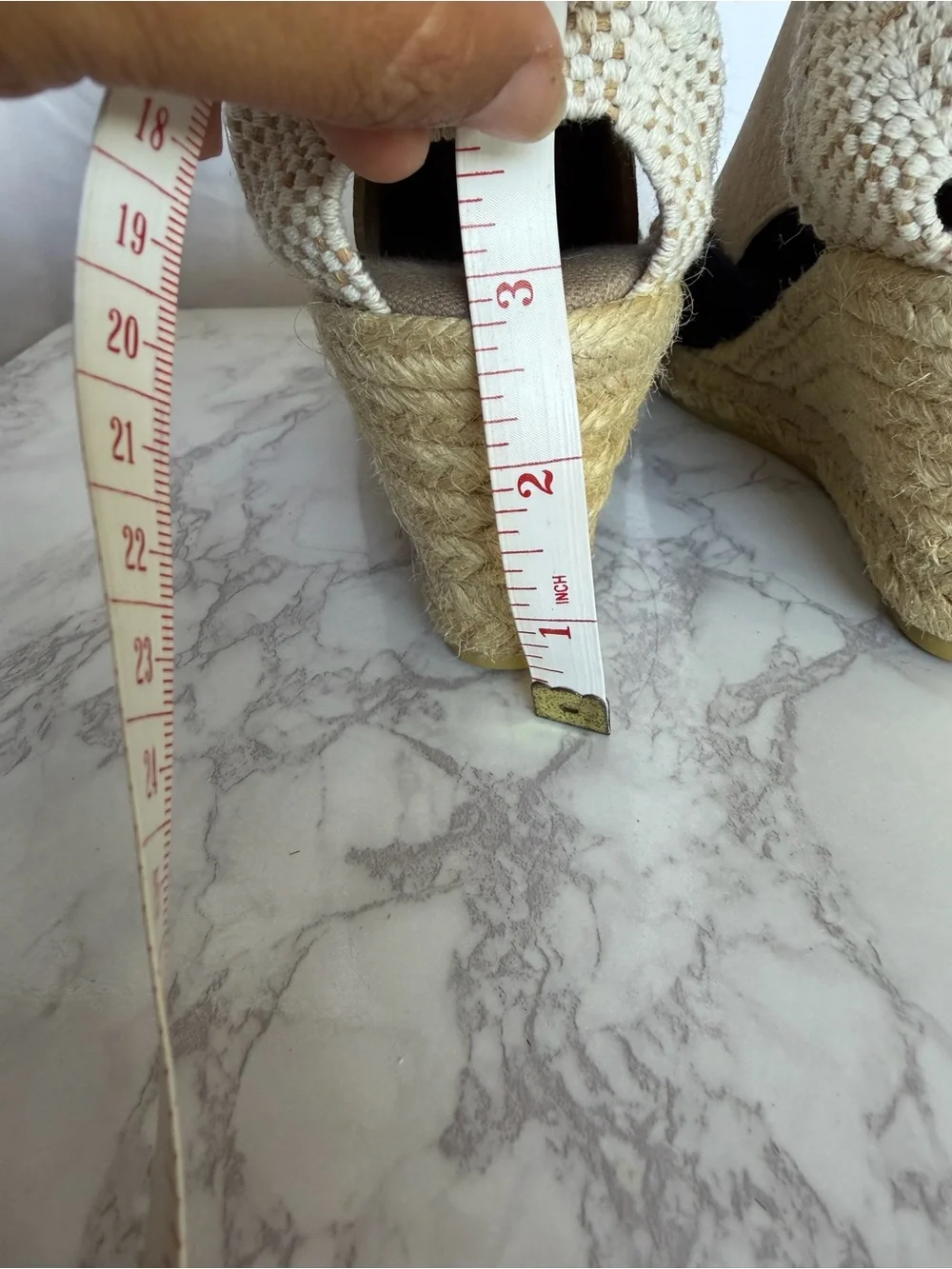 Women's Ankle-Tie Espadrille Wedges in Black and Tan